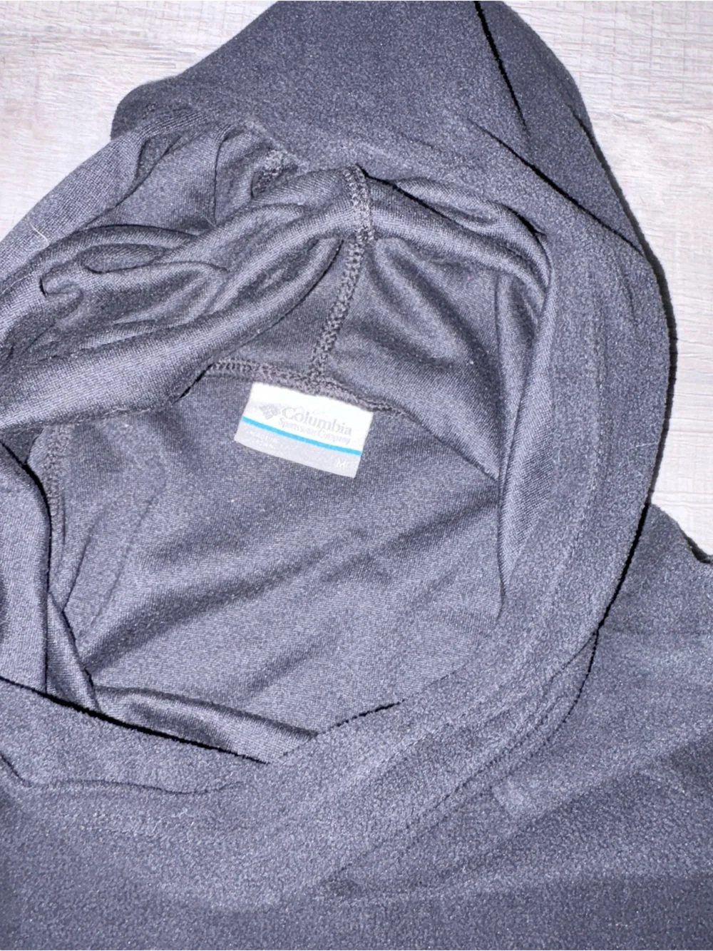 Columbia Black Pullover fleece hoodie size m